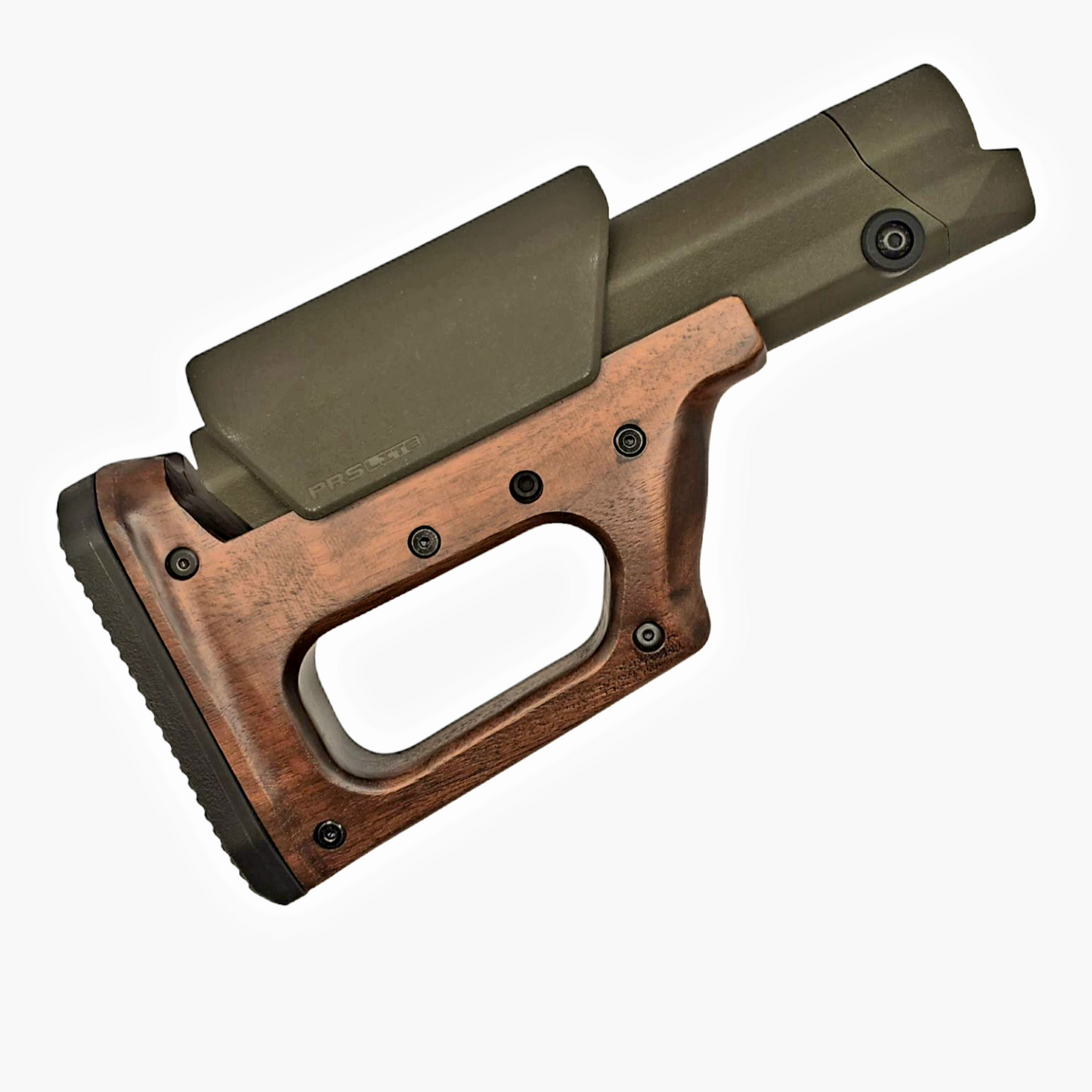 CNC Machined Wood AR-15 stock from JMK Customs