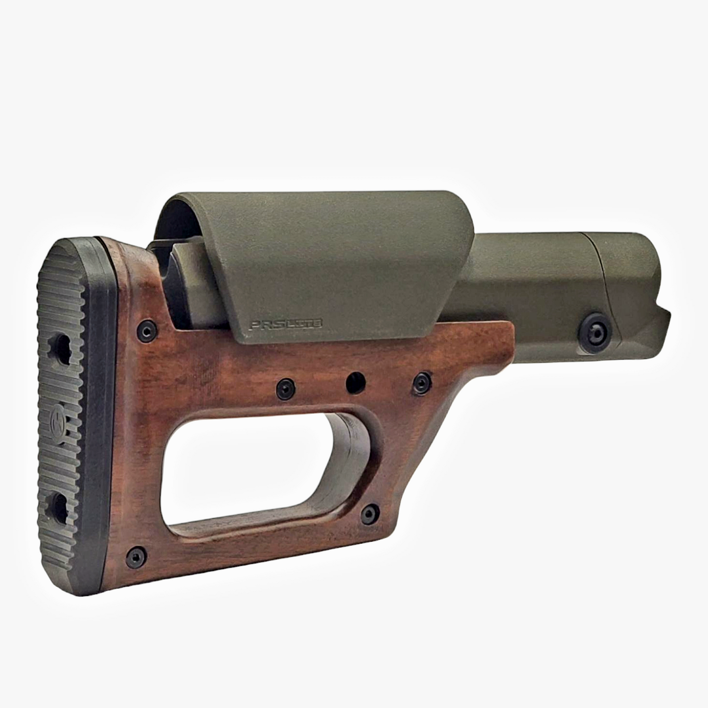 CNC Machined Wood AR-15 stock from JMK Customs