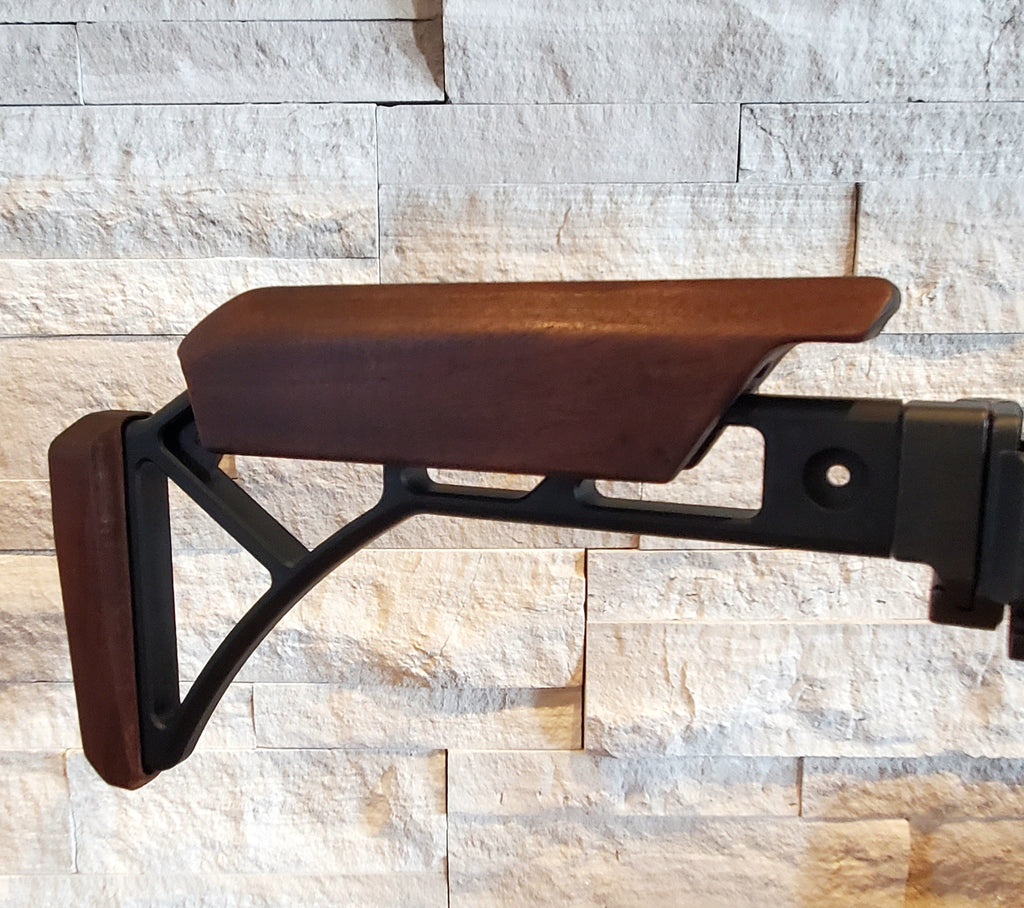Custom Cheek Risers Wood cheek risers JMK Customs Walnut A3 Tactical