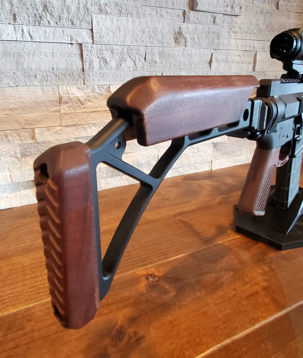Cheek Riser Idea Wood cheek risers JMK Customs Walnut A3 Tactical
