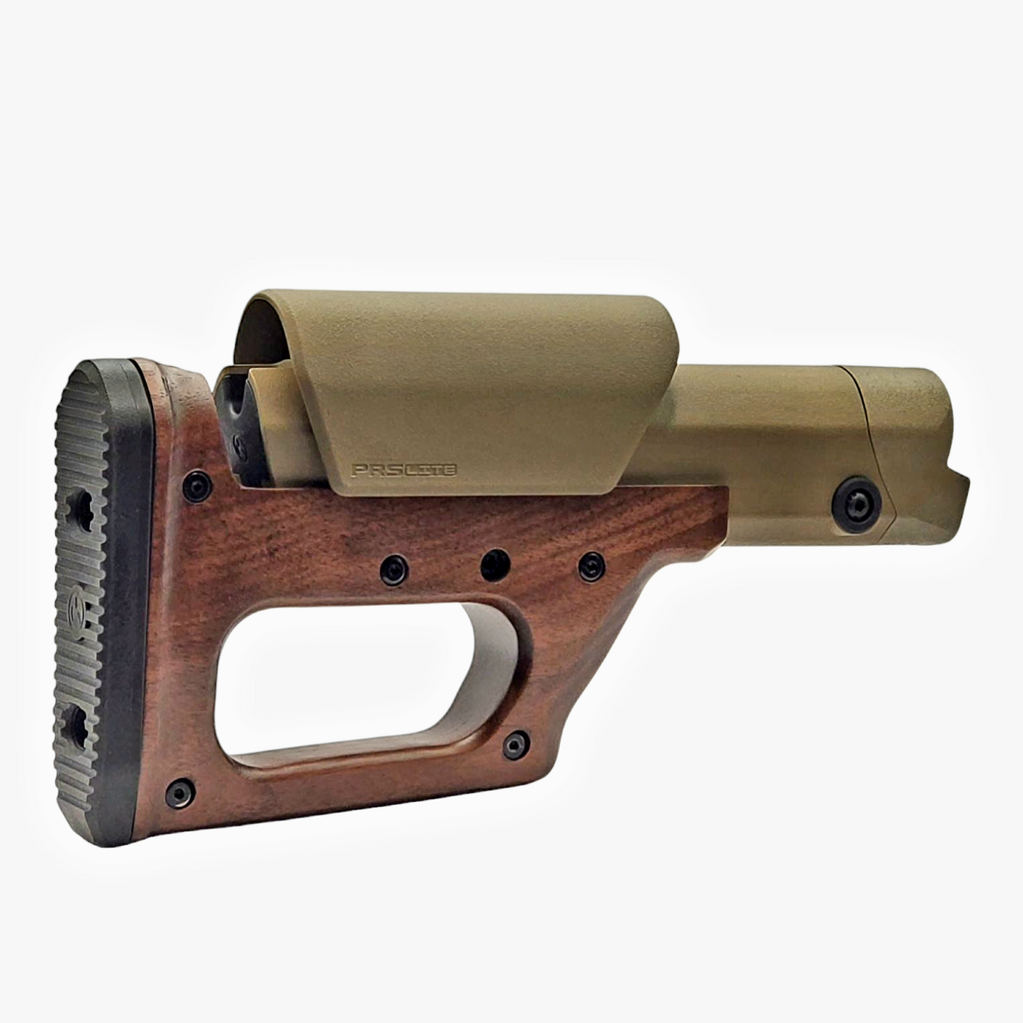 CNC Machined Wood AR-15 stock from JMK Customs